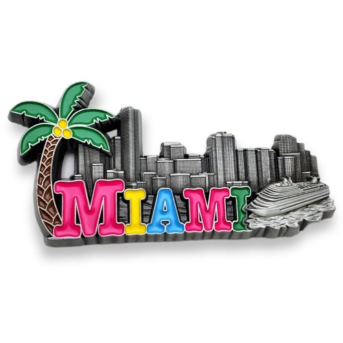 Miami florida souvenir fridge - miami,